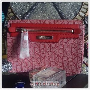 Calvin Klein Convertible Bag in Red